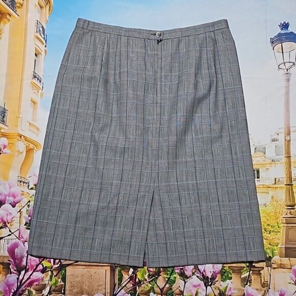 Pendleton Vintage 2 Piece Plaid Elegant Virgin Wool Skirt Set Size 16 - Picture 11 of 15